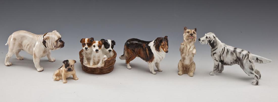 6 Royal Doulton Dog Figurines (1 of 6)