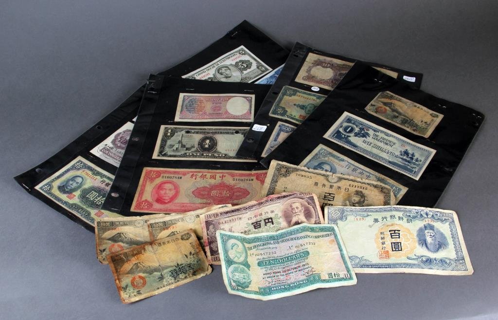 Chinese, Japanese, Viet-nam, & Misc. Paper Currency: 41 pieces total in various conditions, some unusual Chinese examples, circa 20th century.