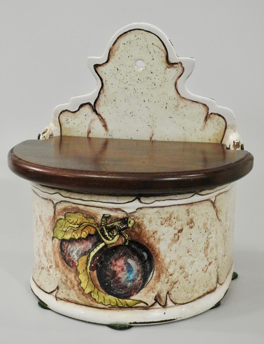 Italian Spice Box Fresco Rustico Hand Painted Plum (1 of 5)