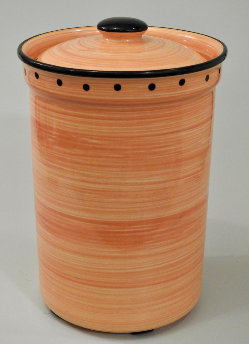 Ulster Ceramics English Large Yellow Kitchen Container (1 of 3)