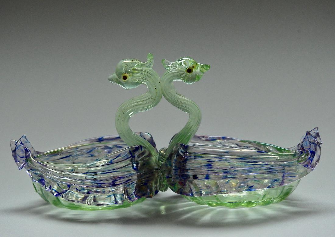 Vintage Venetian Opalescent Glass Master Salt Cellar (1 of 5)