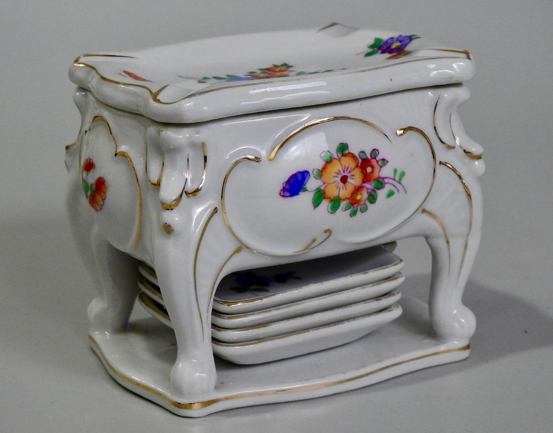 Vintage Art Deco Japan Smoking Stand Set Individual (1 of 4)