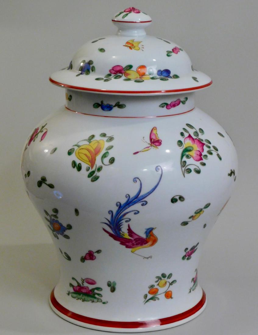 Large French Limoges Chamart Porcelain Lidded Vase (1 of 5)