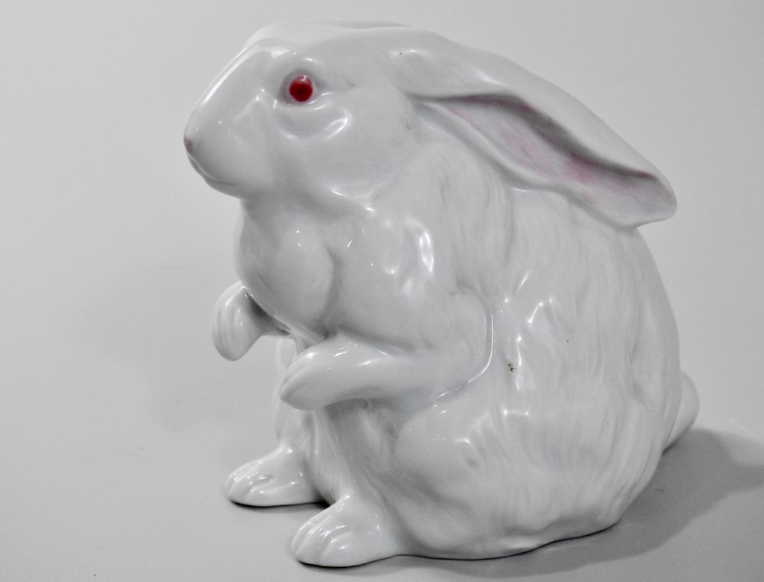 Vintage White Bunny Figurine Easter Decor (1 of 5)