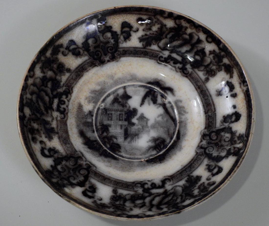 Antique Cyprus Davenport English Ironstone Plate: Antique Cyprus Davenport English Ironstone Plate Approximately 6 Â¼ inches in diameter.
