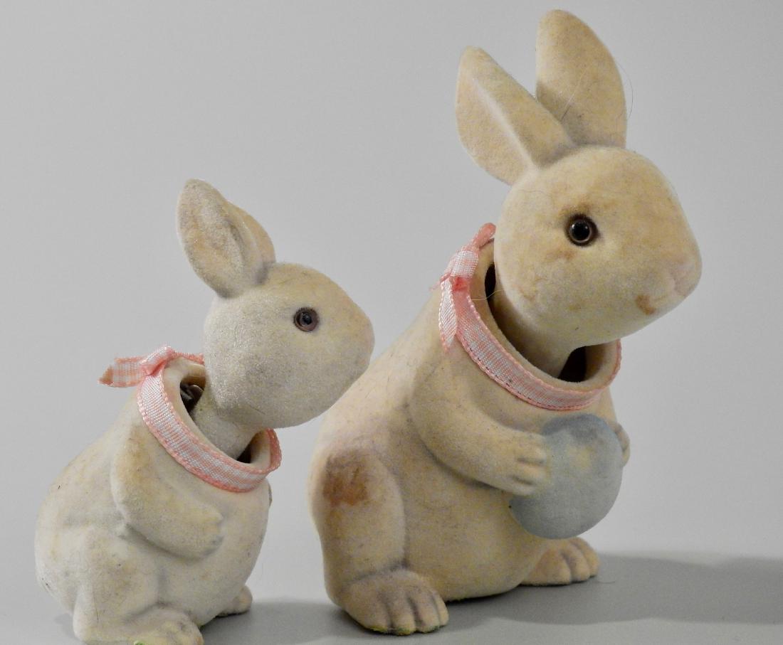 Easter Bunny Glass Eyes Nodder Bobble Head Articulated (1 of 4)