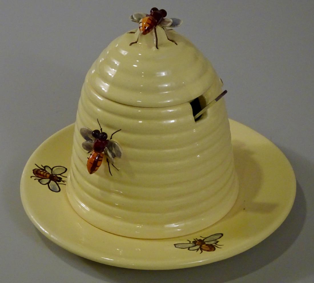 Beehive Bumble Bee Honey Pot Bombini Italian Art (1 of 5)