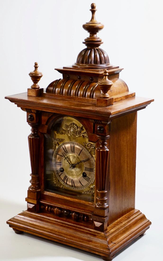 Antique Carved Walnut Renaissance Revival German Mantle (1 of 10)