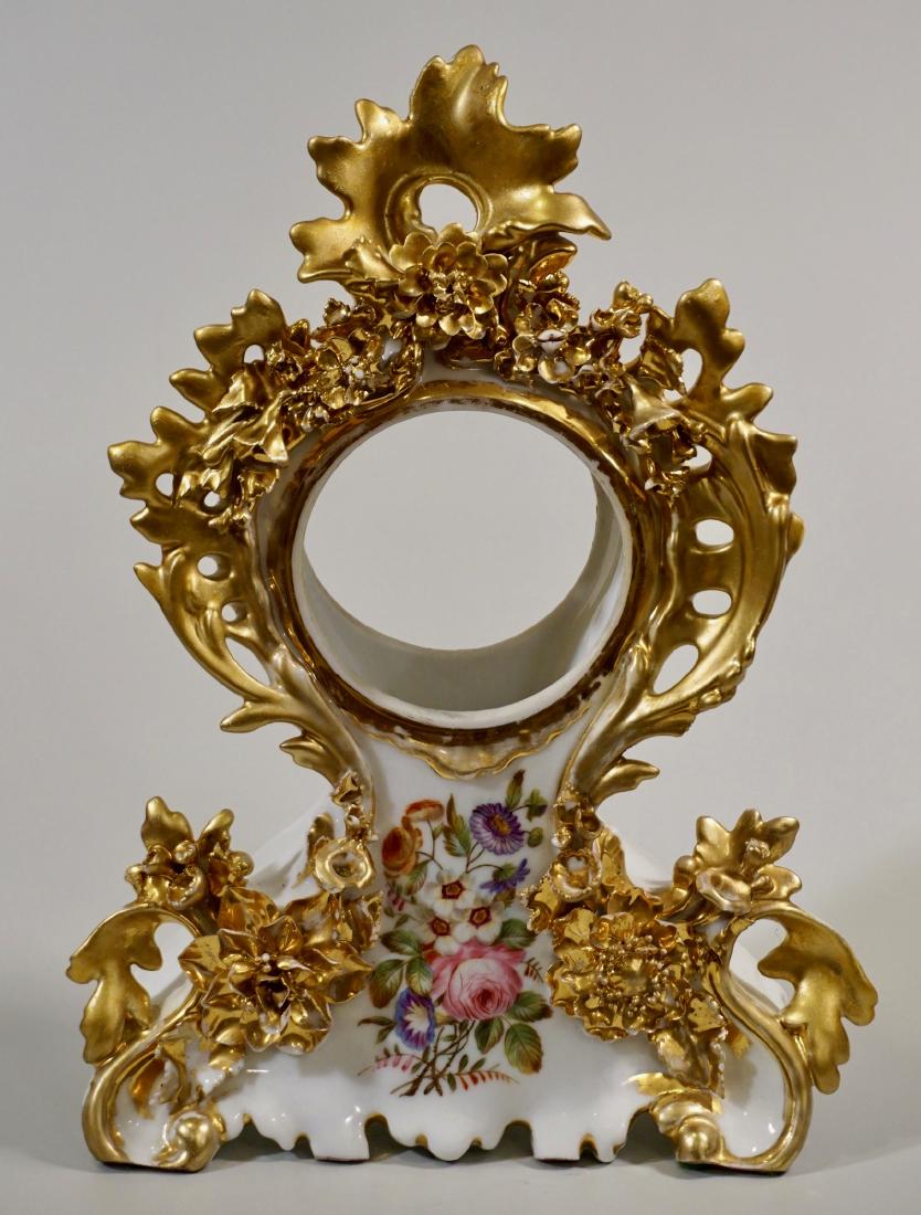 Antique French Old Paris Porcelain Mantel Clock Case (1 of 8)