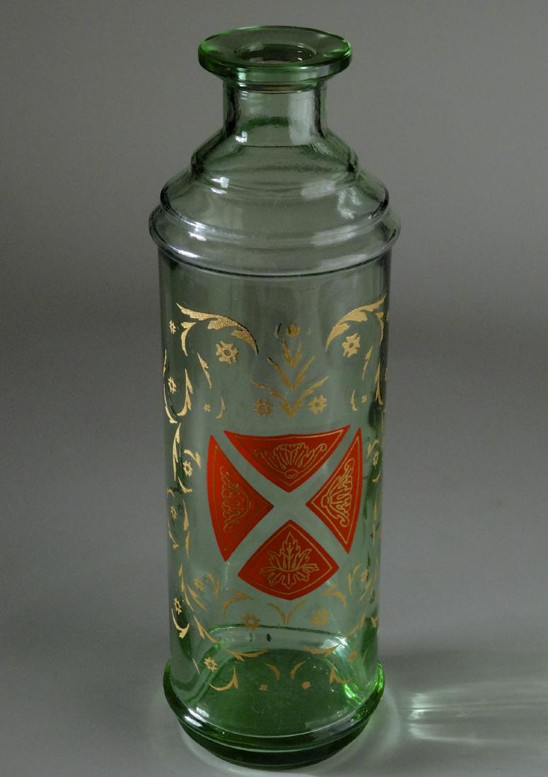 Gothic Style Maltese Crest Enamel Painted Glass Bottle (1 of 6)