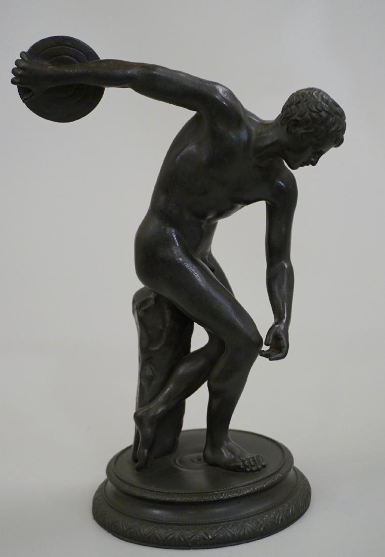 Grand Tour Italian Bronze Sculpture Discus Thrower 19th (1 of 8)