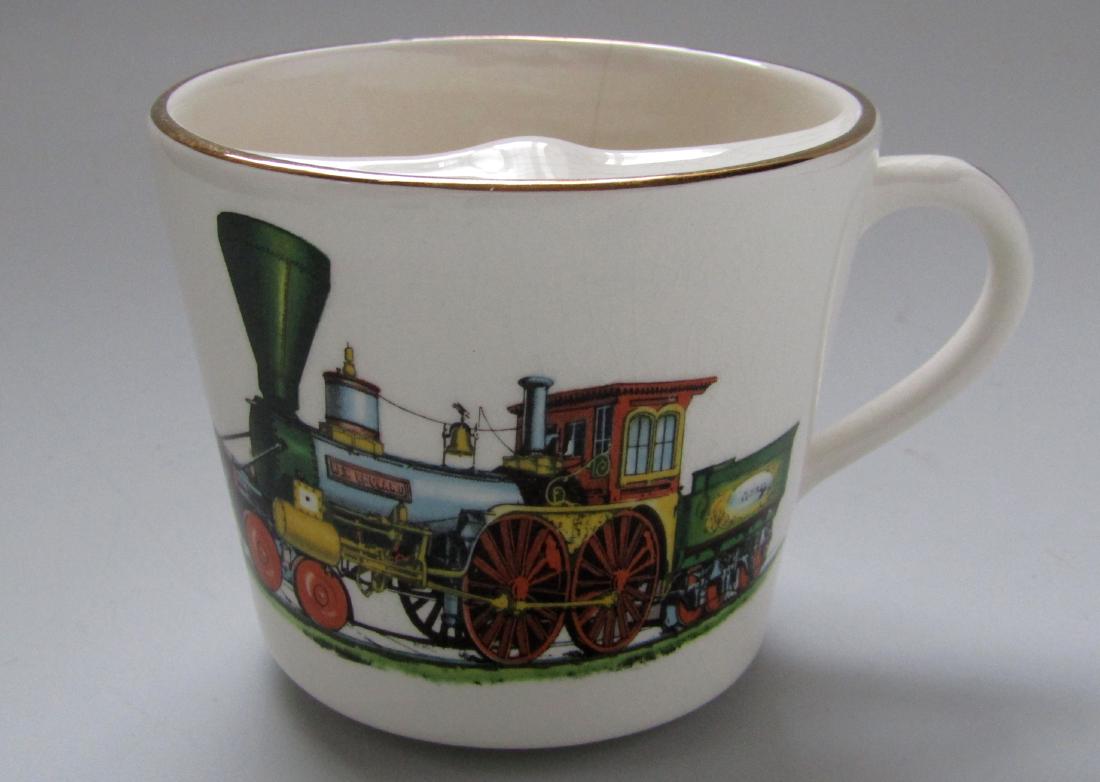English Railroad Antique Locomotive Vintage Shaving Mug (1 of 6)