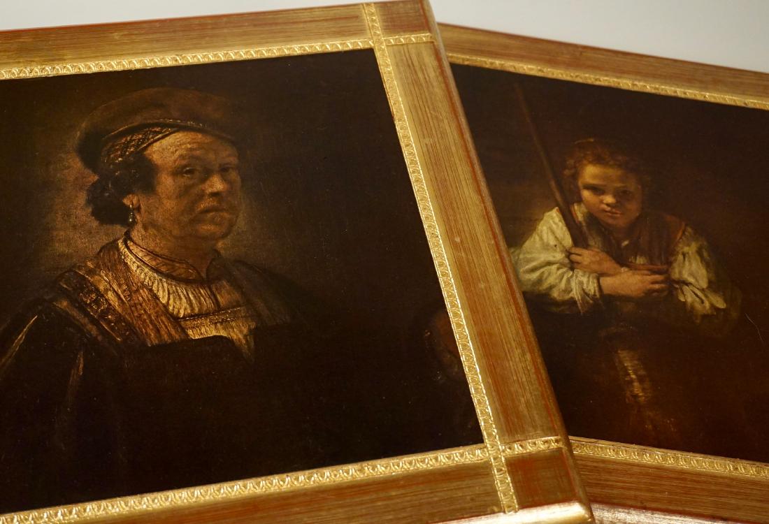 Vintage Italian Florentine Style Portrait Plaque Lot of (1 of 9)