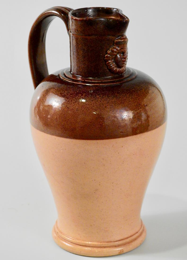 Lambeth Faience Two Faced Mascaron Flask Jug Vase (1 of 8)