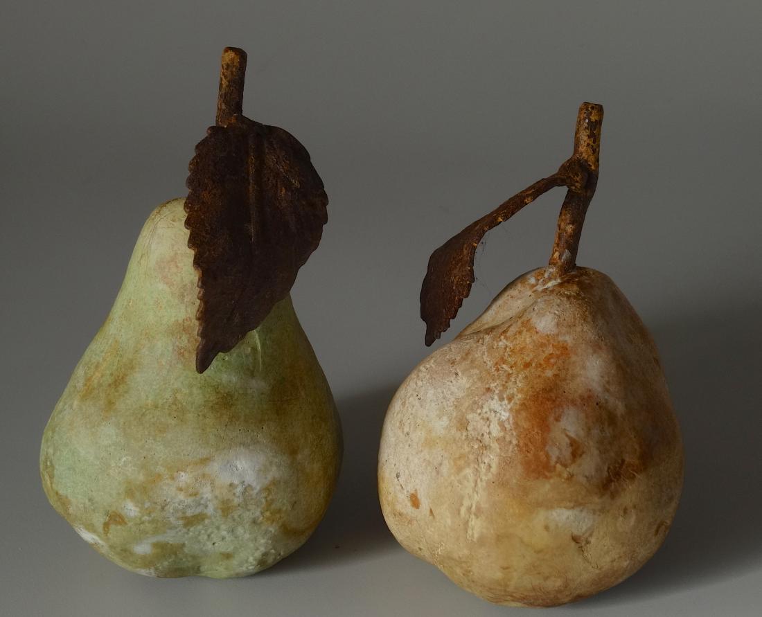 Vintage Garden Décor Cast Stone Fruits Pears Rusted (1 of 5)