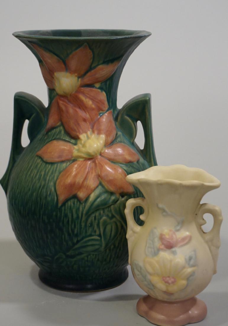Vintage USA Pottery Vase Roseville Hull Lot of 2 (1 of 10)