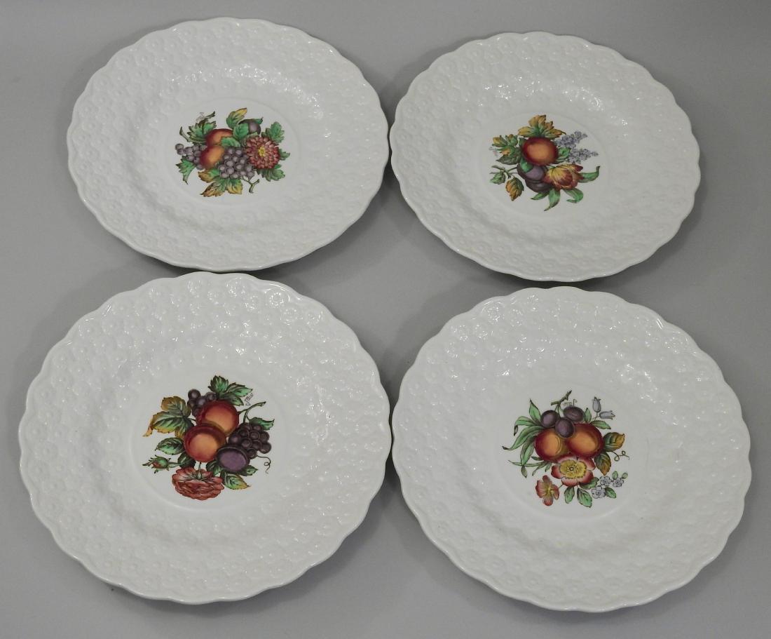 Copeland Spode Embossed Plates Fruit Lot of 4 (1 of 5)