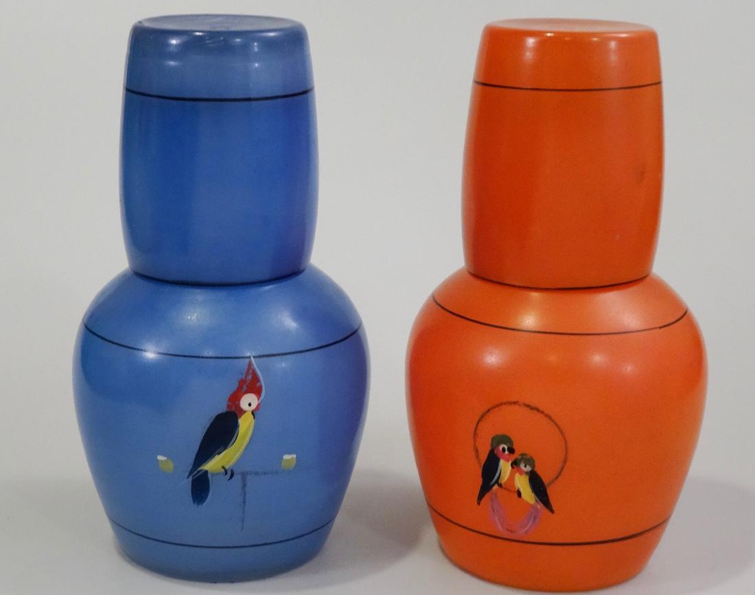 Art Deco Parrot Tumble Up Bedside Water Carafe Night (1 of 5)