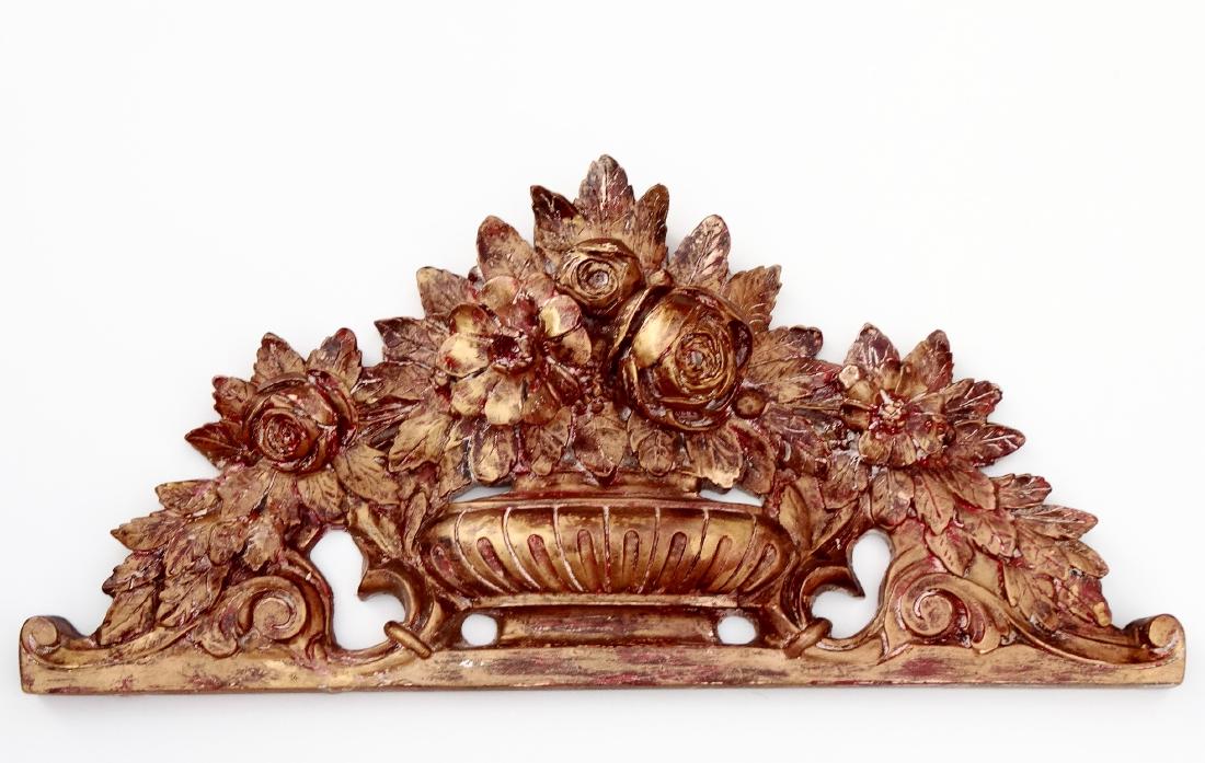 Italian Gold Flowers Faux Painted Door Topper Header (1 of 7)