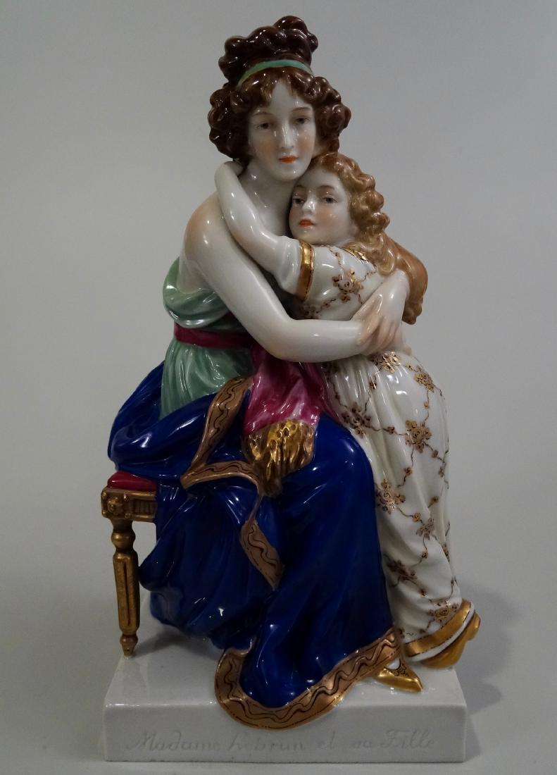 Mme LeBrun German Porcelain Figural Group Thiringia (1 of 10)