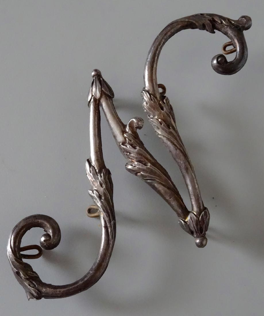Antique Mid 19 Century Military Insignia Silver Letter: Antique Mid 19 Century Military Insignia Silver Letter N Approximately 3 3/4 inches x 3 1/16 inches.