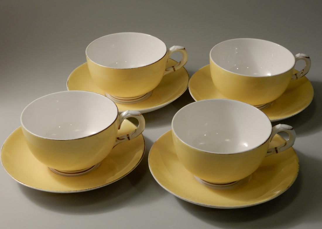 Royal Worchester Yellow English China Tea Cups (1 of 8)