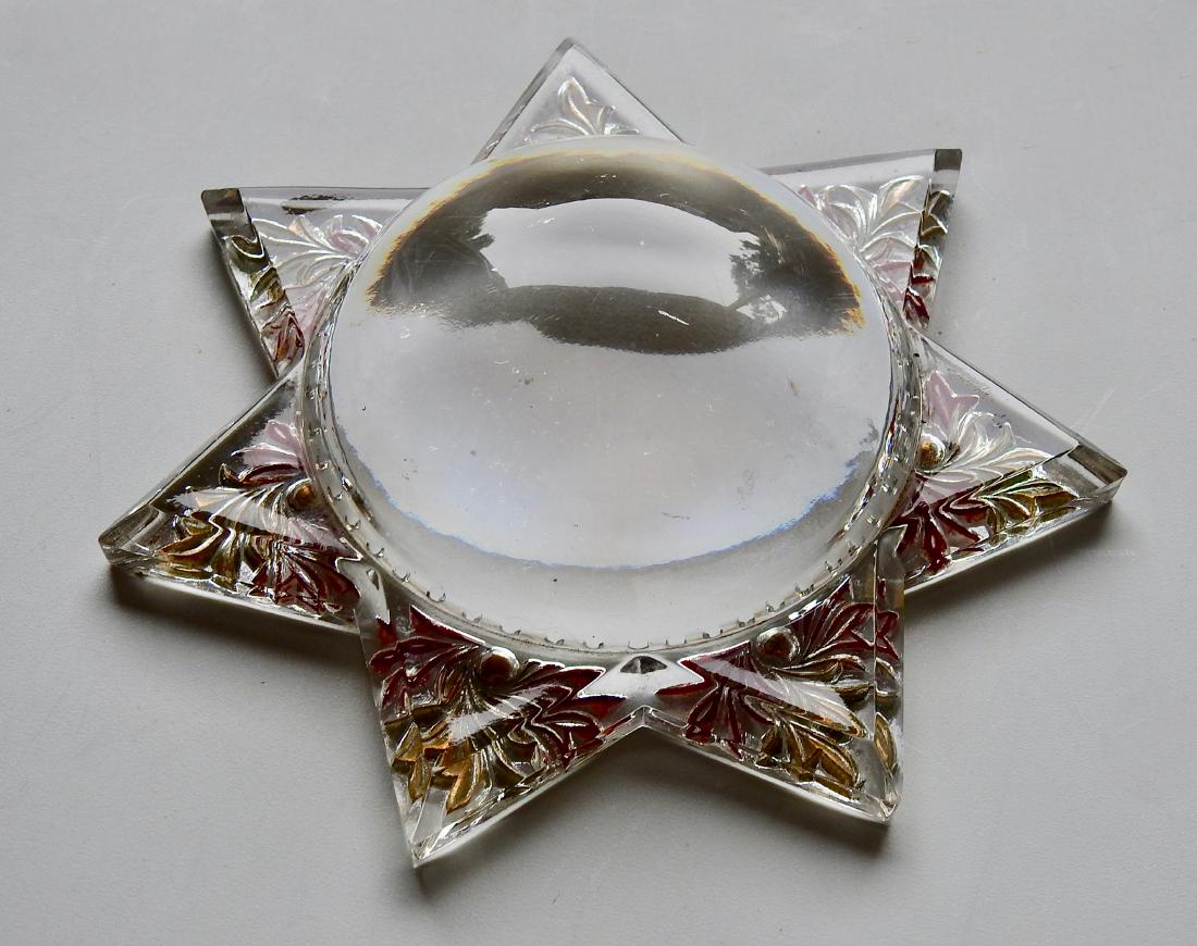 Antique Victorian Star Desk Top Magnifier Paperweight (1 of 7)