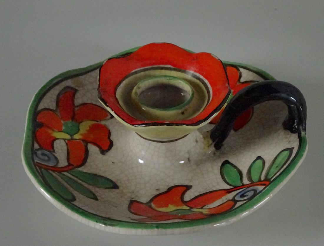 Vintage Art Deco Period Chamberstick Candle Holder (1 of 6)