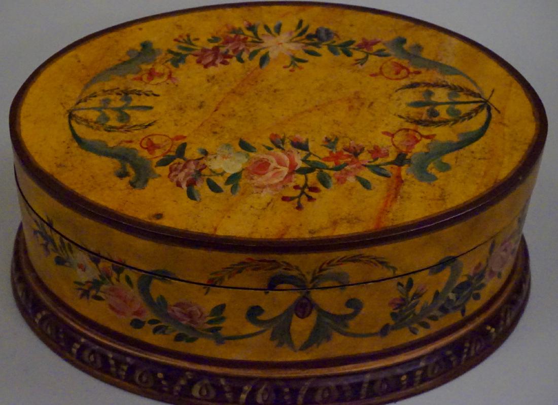 Hand Painted Oval Box (1 of 6)