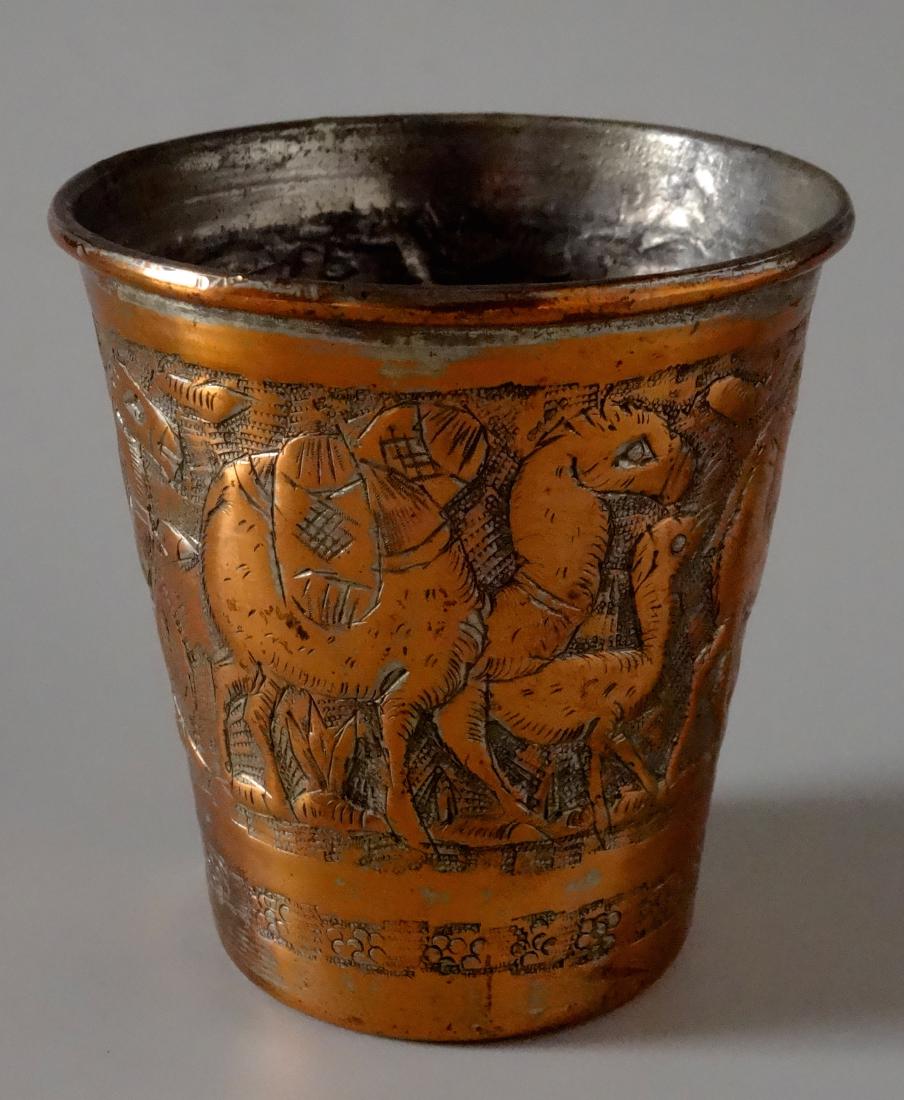 Mediterranean Cup Hand Chiseled Camel Caravan Beaker (1 of 6)