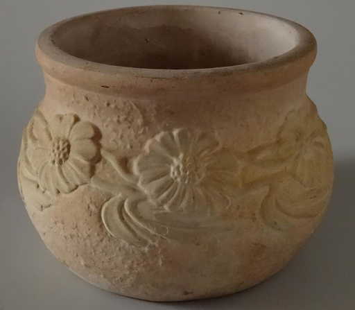 unglazed pottery vintage californian planter cachepot