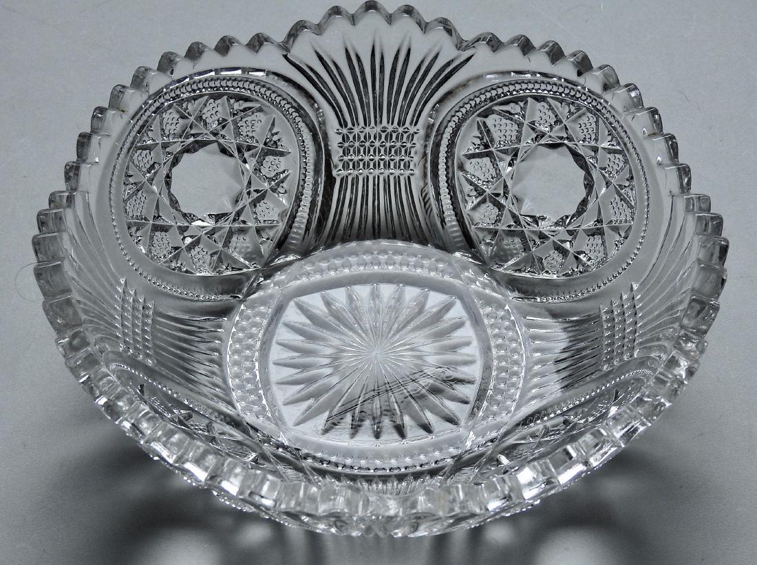 Vintage EAPG Glass Serving Bowl: Vintage EAPG Glass Serving Bowl Approximately 7` inches in diameter.