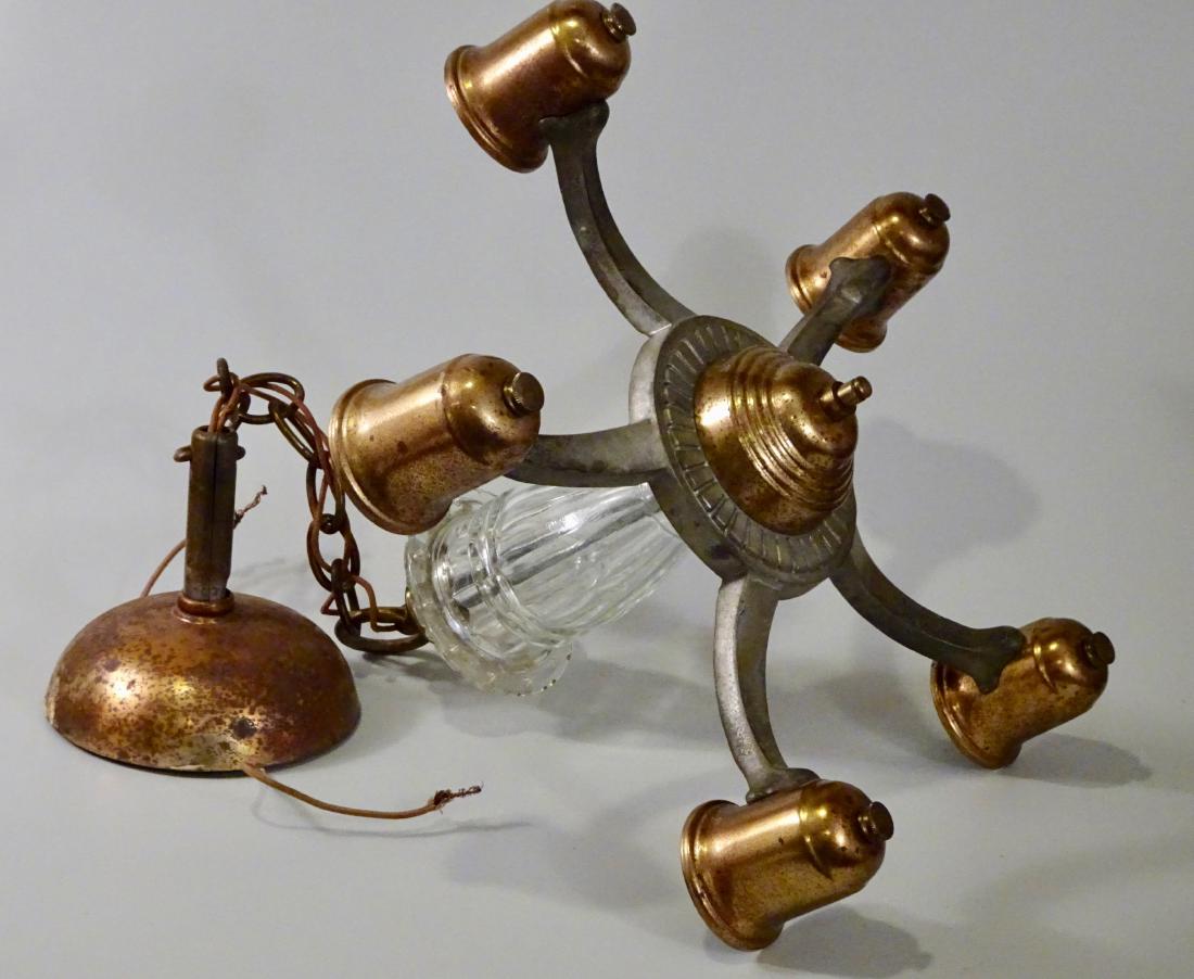 Vintage Art Deco Period Chandelier Ceiling Light (1 of 5)