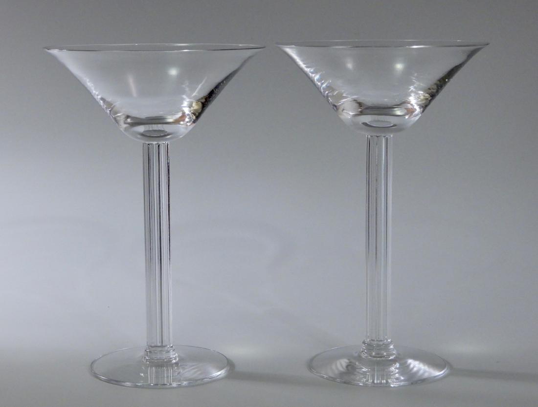 Vintage Art Deco Crystal Martini Fluted Column Stem Lot (1 of 7)