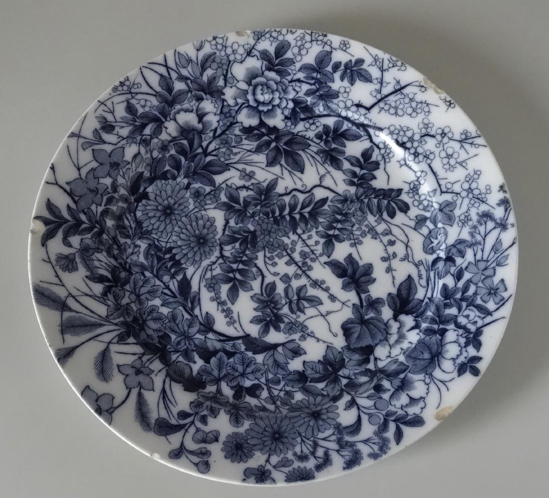 Antique Patagonia Flow Blue Plate BWM & Co Brown (1 of 4)