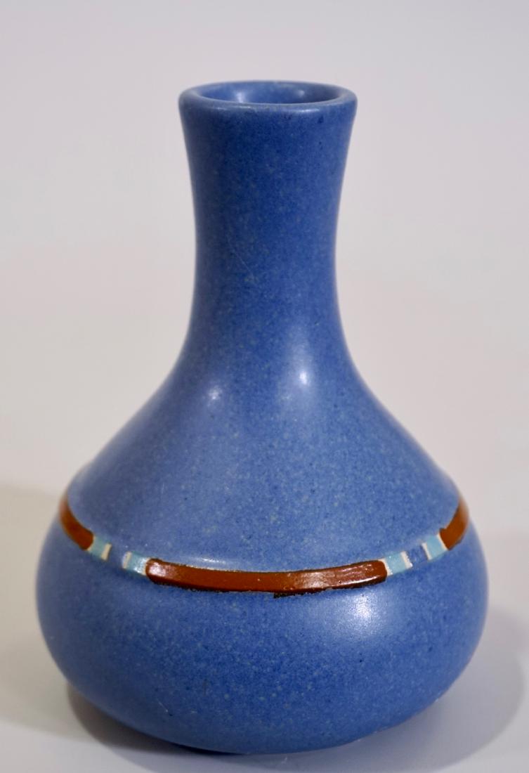 Mid Century Modernist Design Blue Dansk Ceramic Vase (1 of 4)