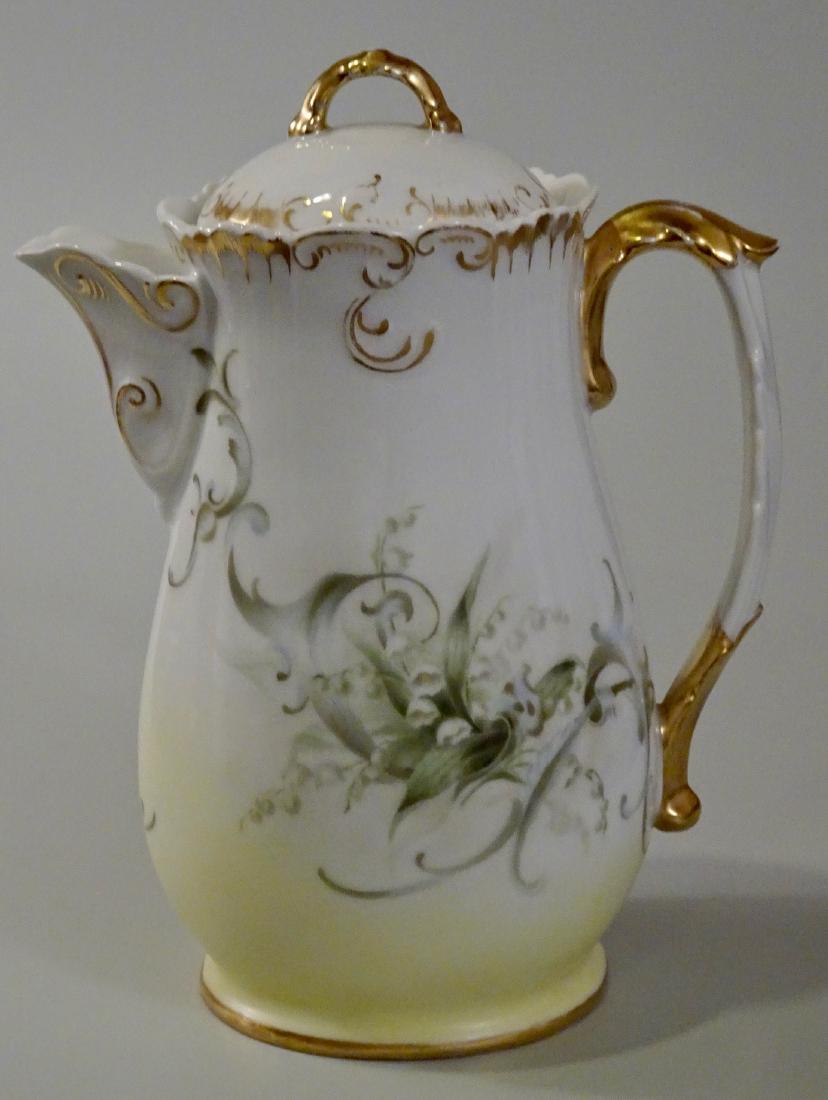 French Porcelain Lily Of Valley Pot Hand Painted (1 of 7)