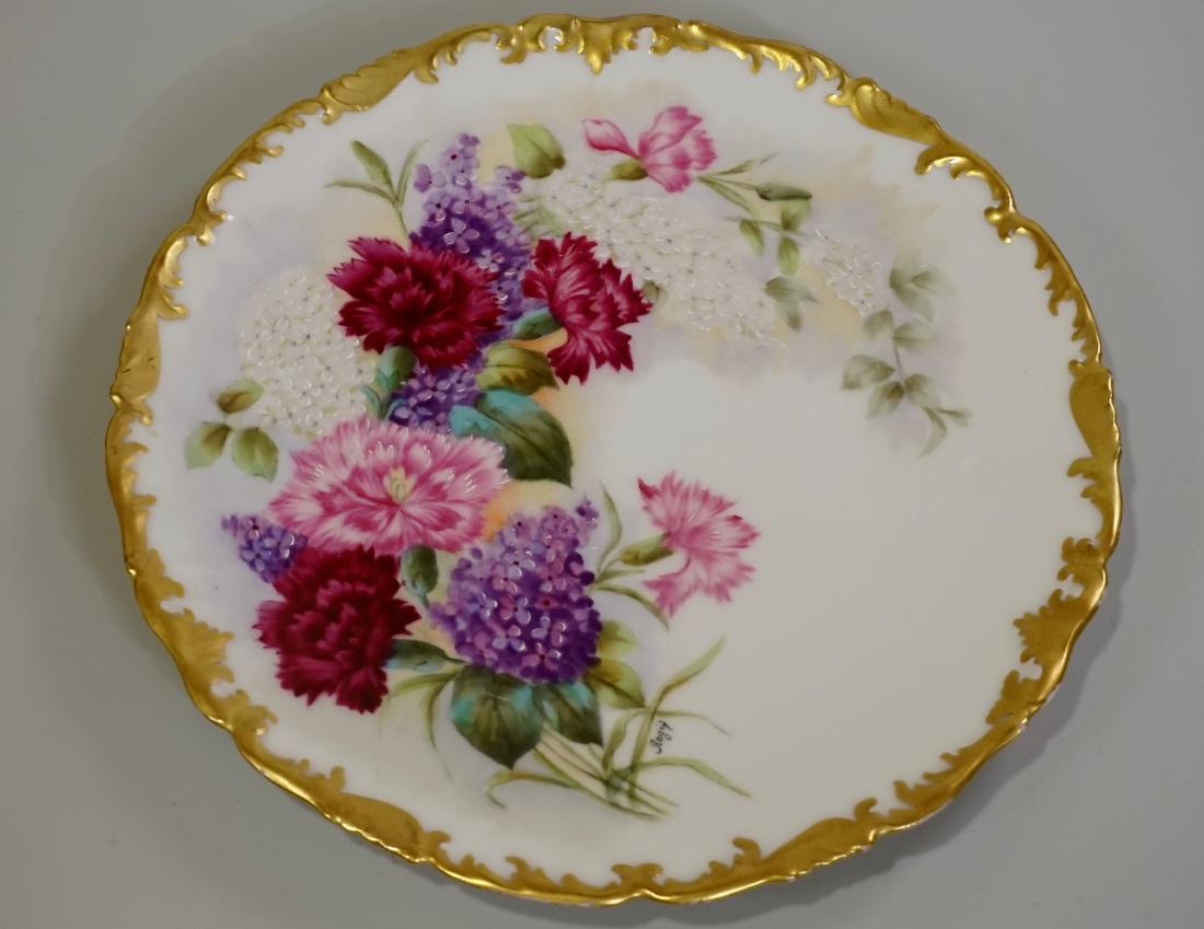 T&V Limoge Signed Regis Hand Painted Porcelain Plate (1 of 6)
