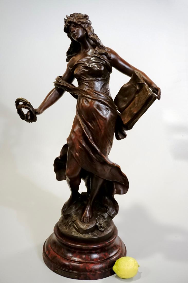 Antique French Spelter Statue La Gloire After Auguste (1 of 10)