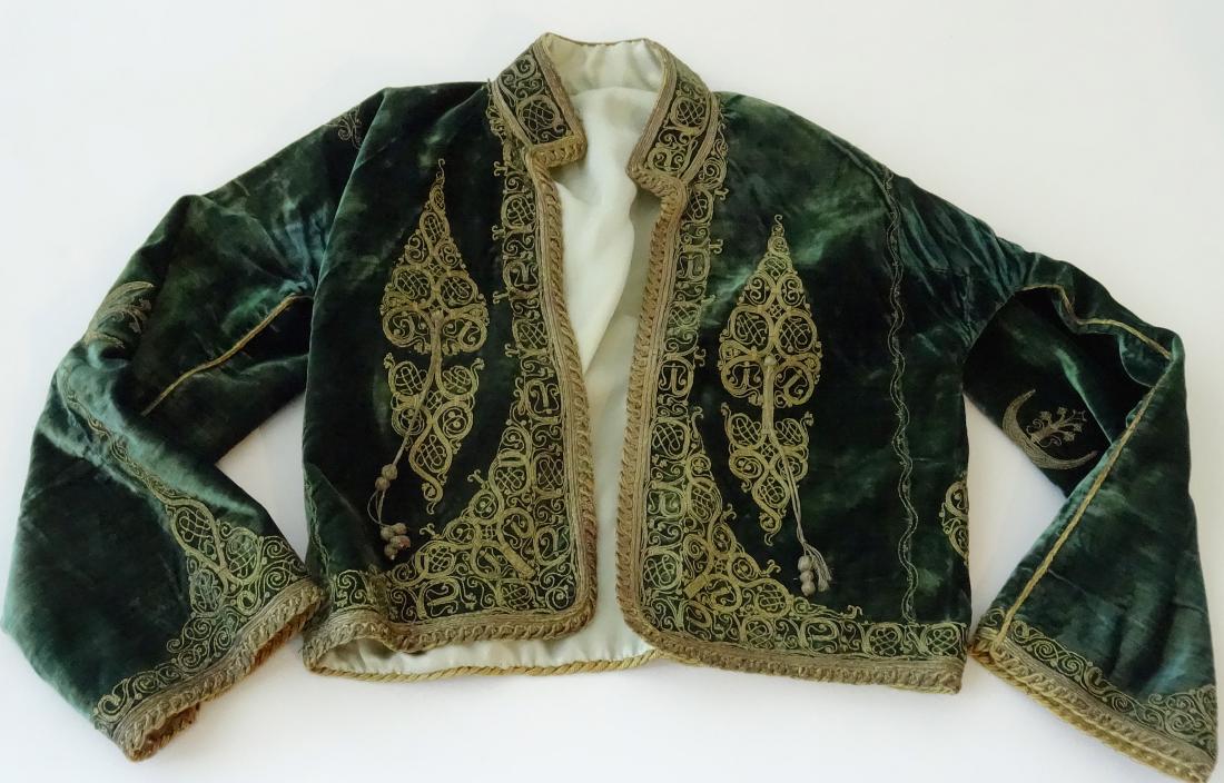 Antique Embroidered Velvet Bolero Jacket Ethnic Museum (1 of 10)