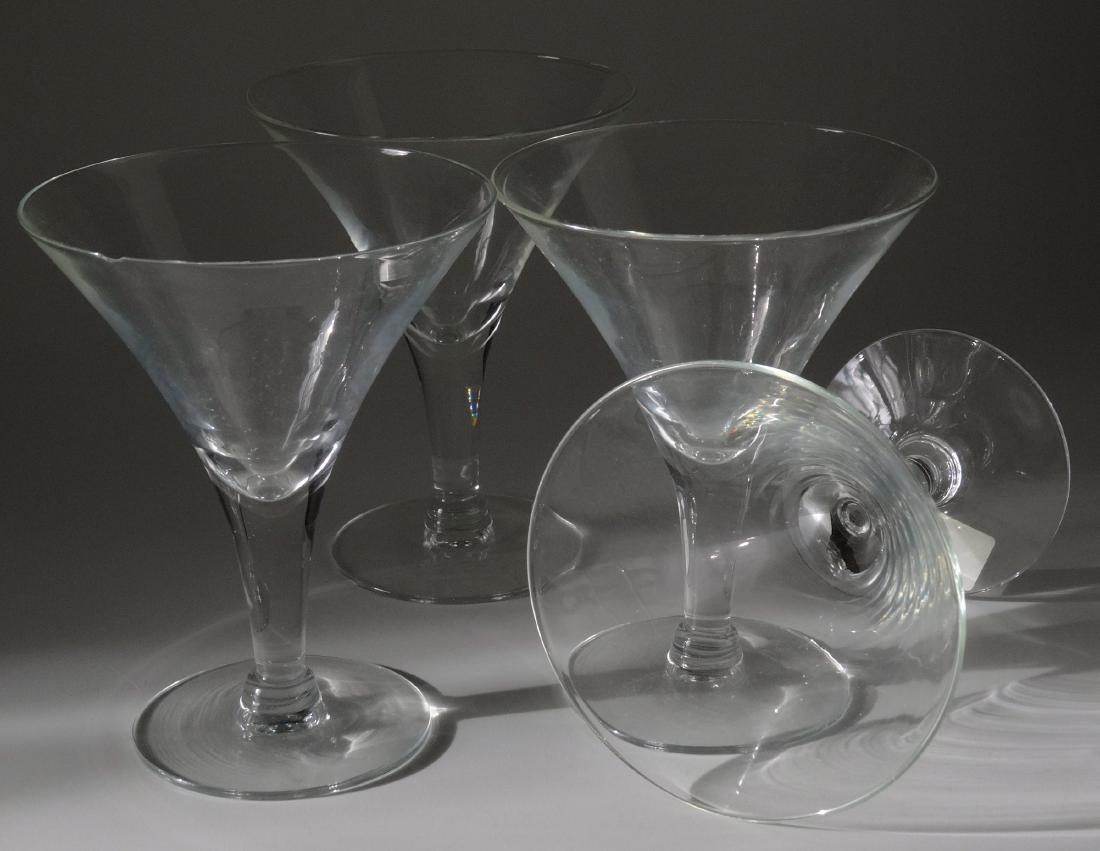 Vintage Original Art Deco Period Clear Glass Martini (1 of 4)