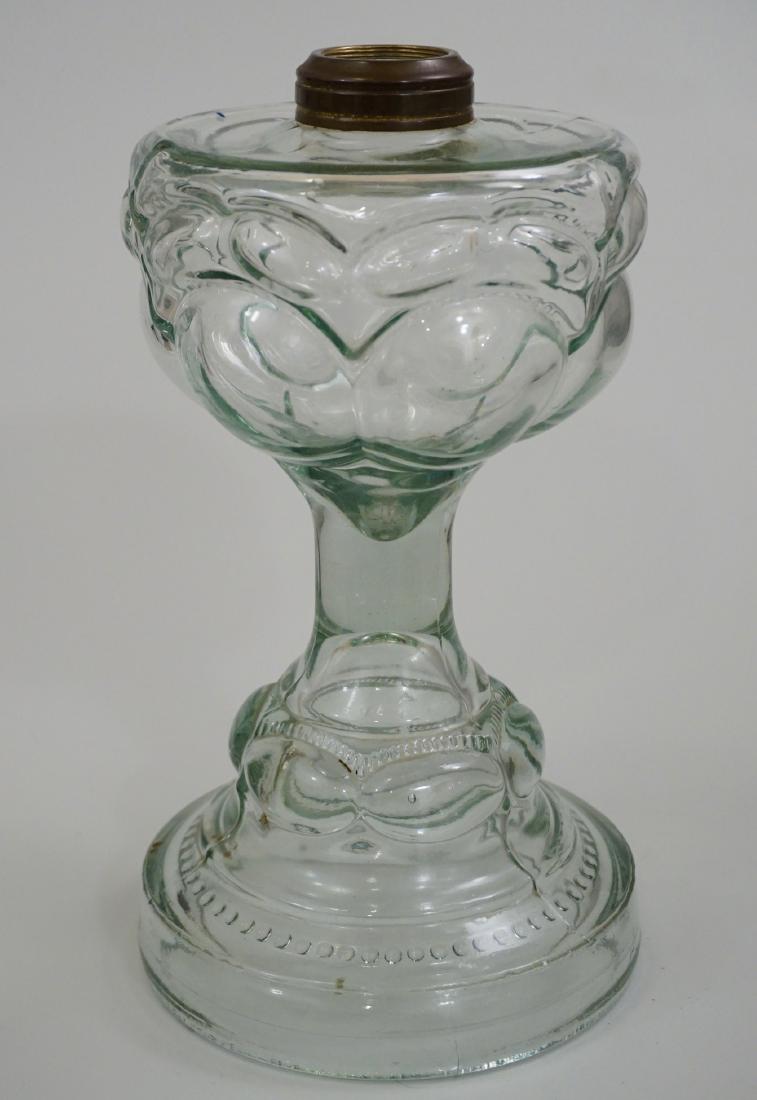 Antique EAPG Pressed Glass Kerosene Oil Lamp Base (1 of 7)