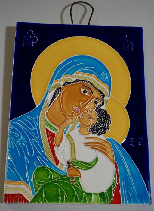 Orthodox Mother Of Ceramic Icon Tile May 29 2018