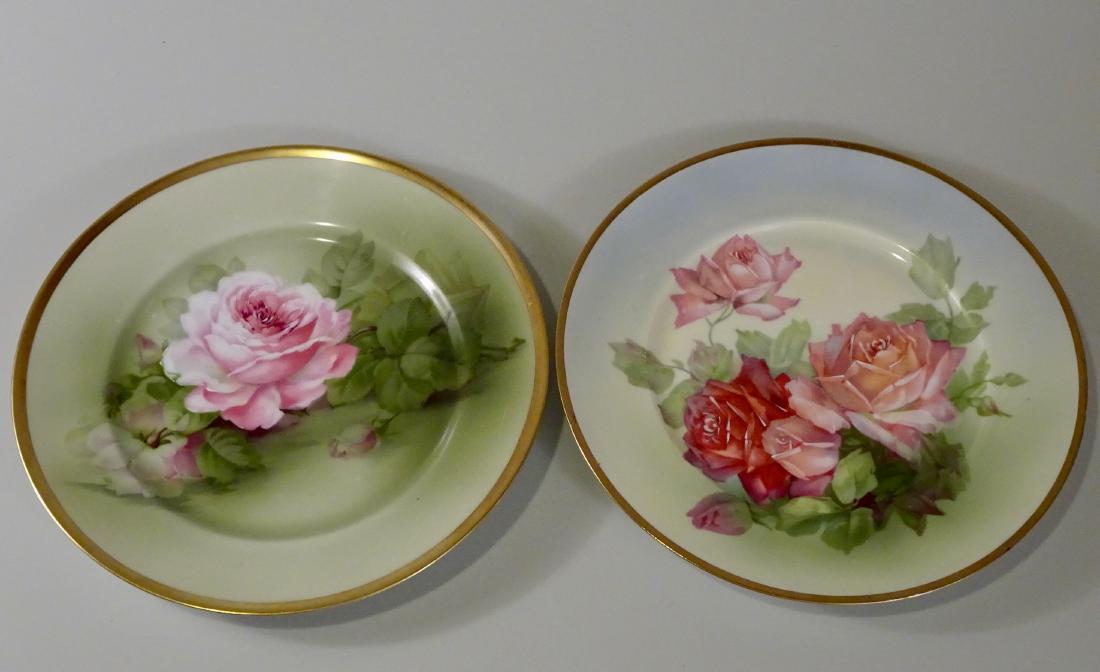 Hand Painted Roses Porcelain Plates Thomas Sevres (1 of 7)