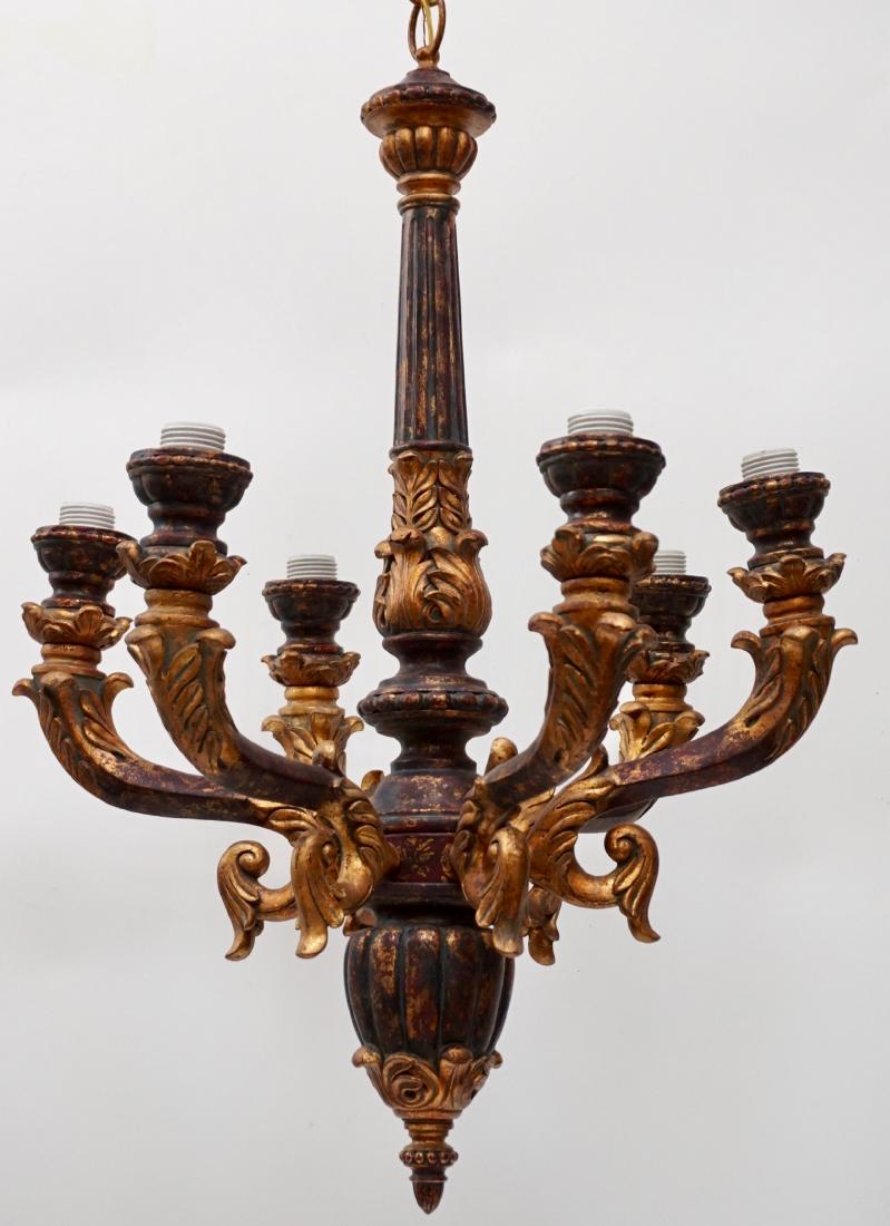 Italian Florentine Baroque Style Chandelier Six Light S (1 of 8)