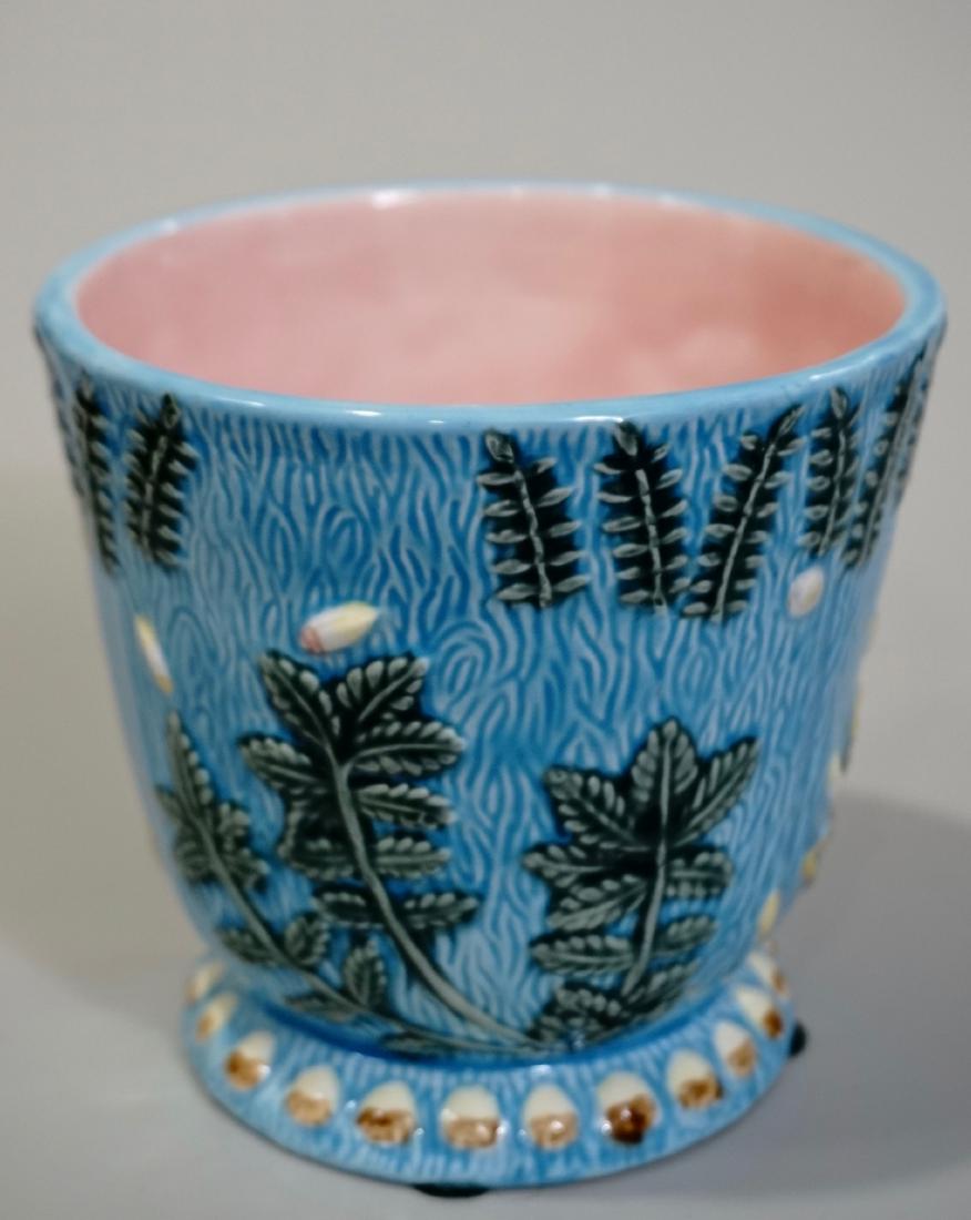 Majolica Cache Pot Planter (1 of 6)
