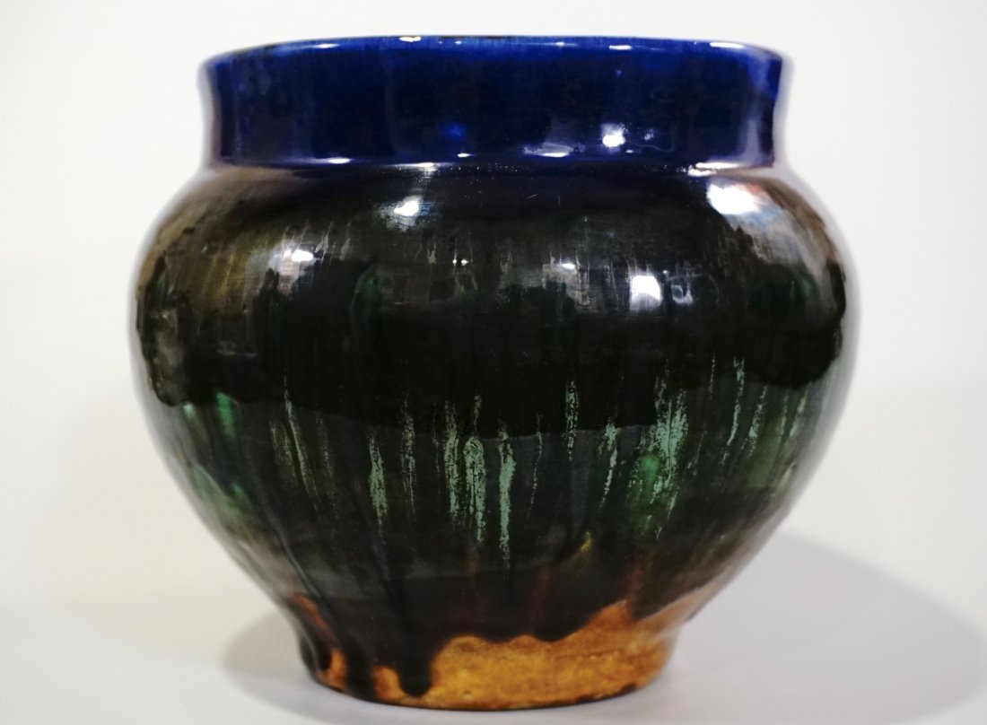 Studio Pottery Planter Glazed Ceramic Pot (1 of 6)