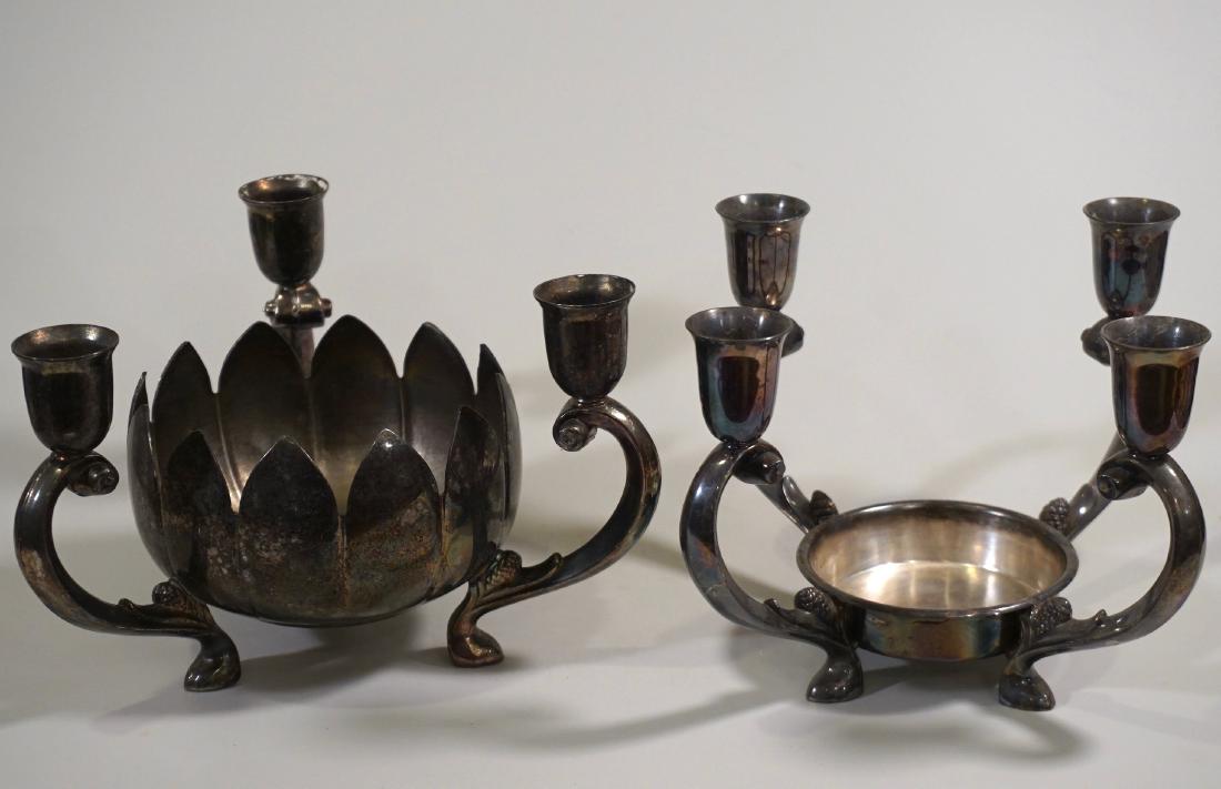 Silverplated Candelabra Centrepiece Lot of 2 Towle (1 of 5)