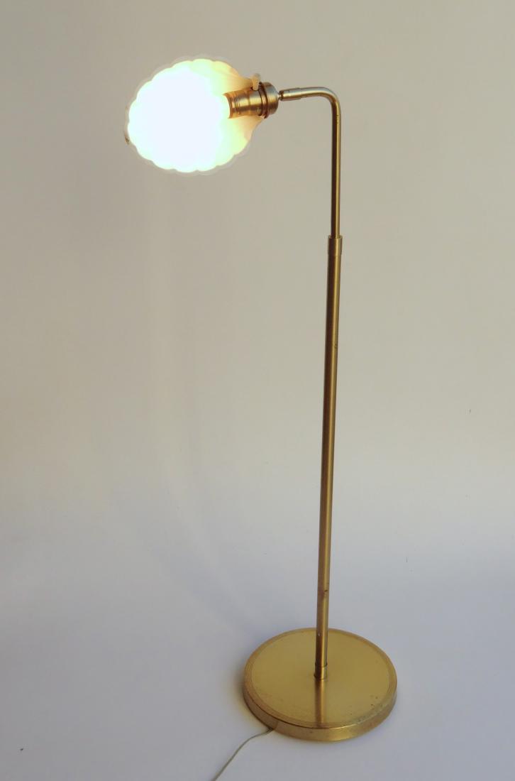 Vintage Mid Century Adjustable Floor Lamp Brass Shell (1 of 7)