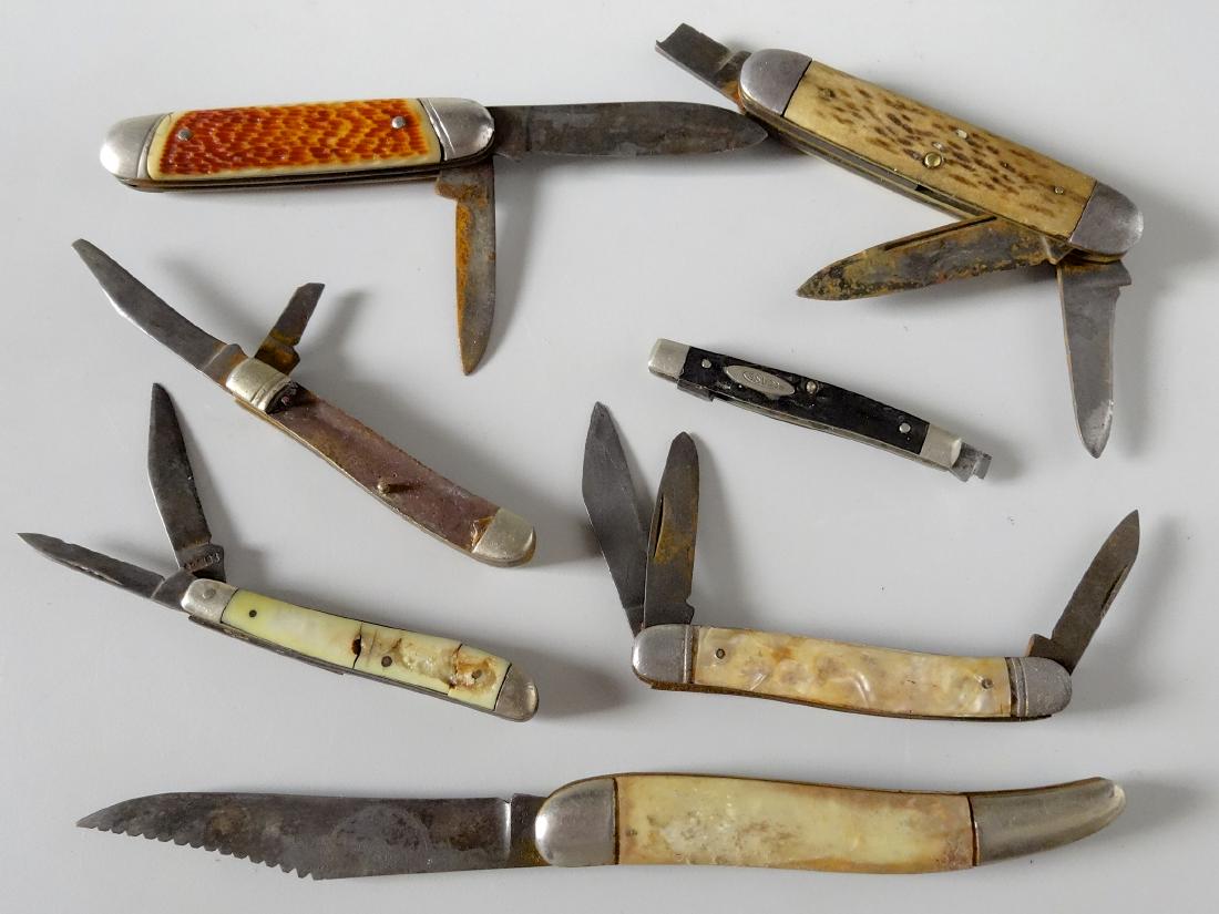 Lot of Vintage Pocket Folding Knives For Parts (1 of 5)